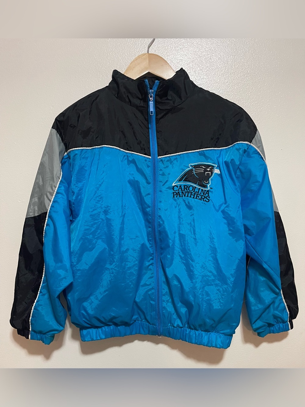 Vintage Youth Carolina Panthers Windbreaker